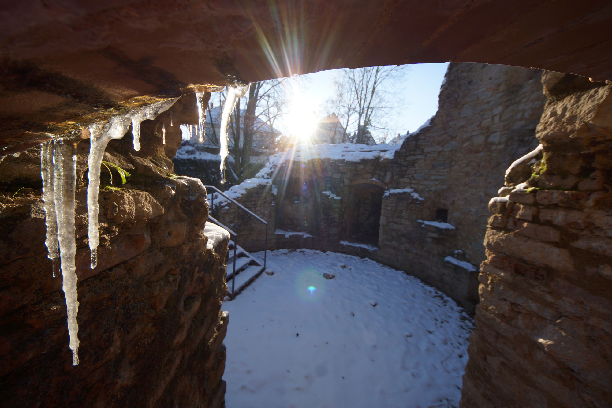 Eiszapfen im Ostrondell